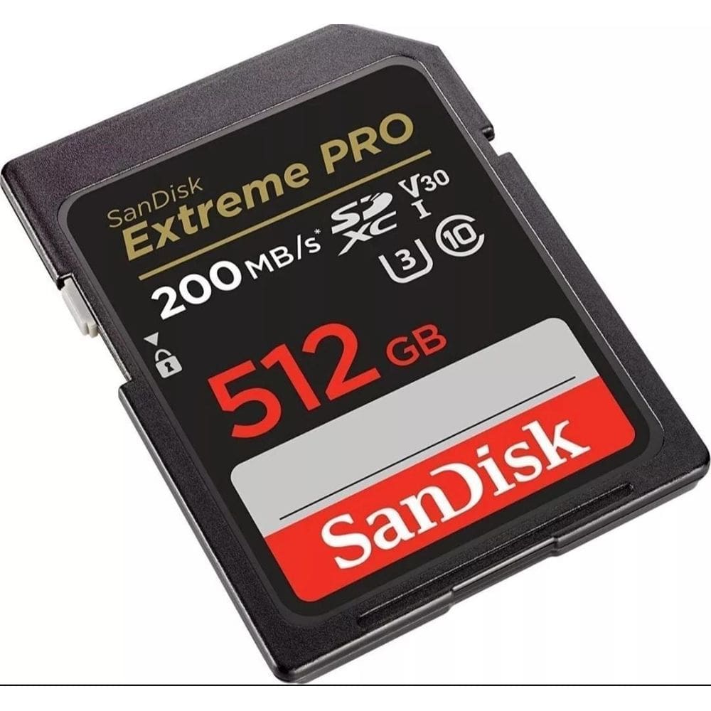 Cartão Memória Sandisk Sd Xc 512Gb Extreme Pro 200Mb/S