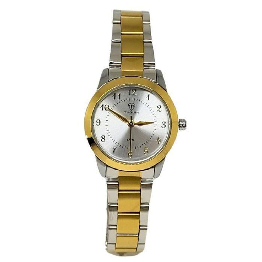 Relógio Feminino Relógio Tuguir Analógico Tg175 Dourado E