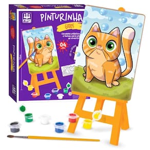 Kit De Pintura Pinturinha Gatos 0242 - Nig Brinquedos