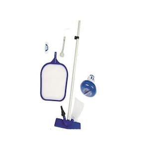 Kit De Limpeza Piscina Aspirador Peneira Flutuador Teste Ph