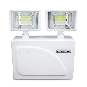 Luminária Emergência Segurimax Led 2 Faróis 3000 Lumens