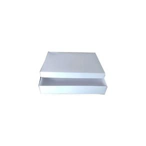 Caixas De Cartão Brancas 325G 39X32X7Cm Pacote Com 25