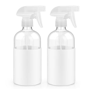 Frascos de spray de vidro Worldgsb, pacote com 2, 500 mL com capa de silicone