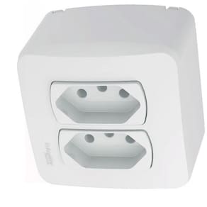 Tomada Sobrepor 2 Módulo 2P+T Branco S3B66440 Schneider