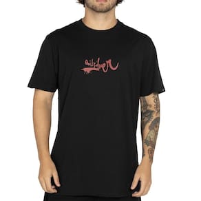 Camiseta Quiksilver Impaired Logo DNA WT25 Masculina Preto