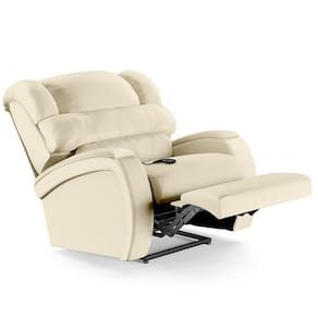 Poltrona Do Papai Reclinável Kalie Controle Power Elétrico Usb Fh9 Pu Bege - Mpozenato