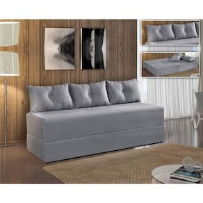 Sofá Cama Duplex Cor Cinza