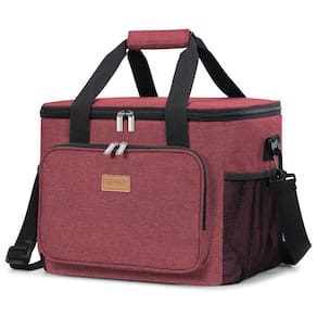 Bolsa térmica Lifewit, isolada dobrável, 24L, vinho tinto, 40 latas