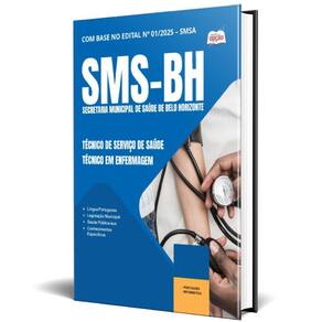 Apostila Sms Bh 2025 Técnico Serviço Saúde Técnico Em