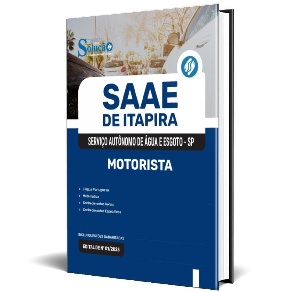 Apostila Saae Itapira Sp 2025 - Motorista
