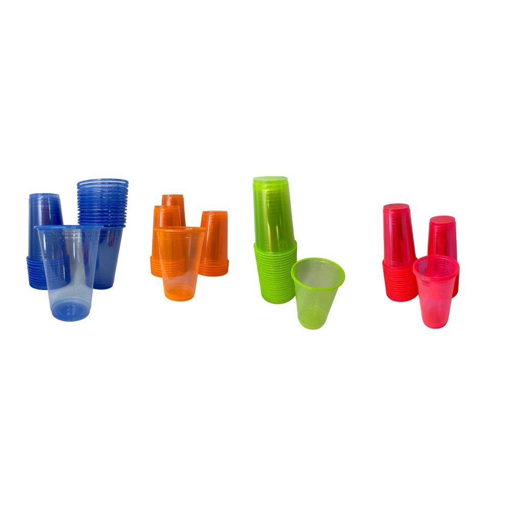 Copo 300 Ml Neon Com 125 Unidades Para Suas Festas