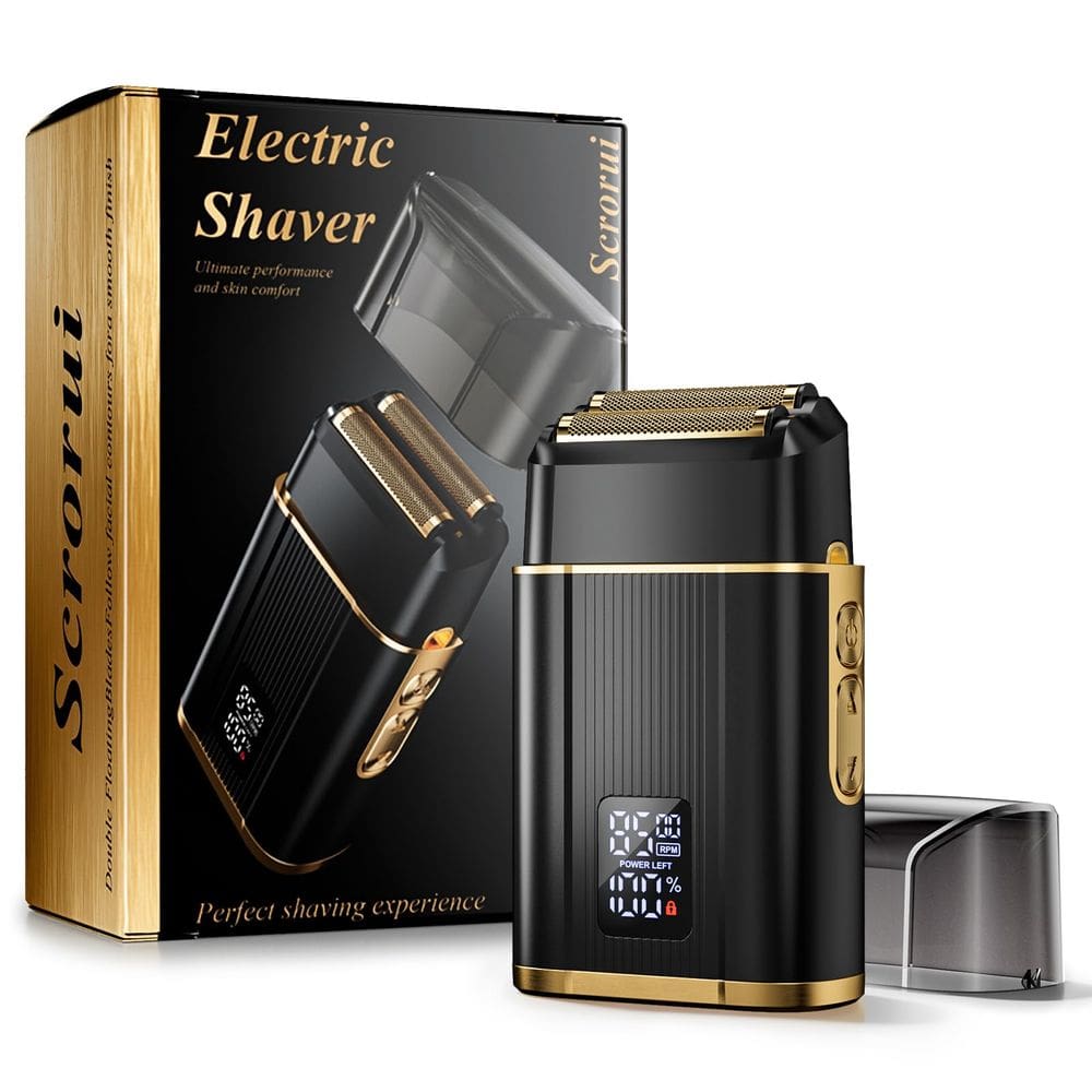 Máquina de barbear Foil Scrorui Professional para homens com recarga USB-C
