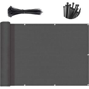 Tela de privacidade para varanda SUNNY GUARD cinza escuro 0,8x7,3m