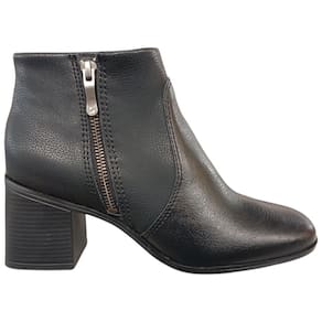 Bota Cano Curto Salto Grosso Bottero 361801 Feminina - Preto