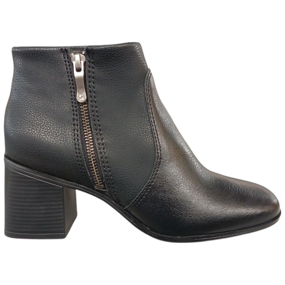 Bota Cano Curto Salto Grosso Bottero 361801 Feminina - Preto