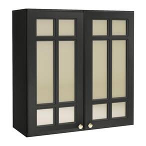 Armário Aéreo Firenze 80cm 2 Portas com Vidro - Indékes