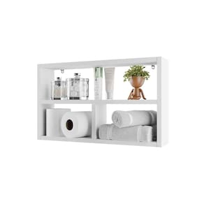 Nicho para Banheiro Lavabo Atenas Branco 50 x 30cm