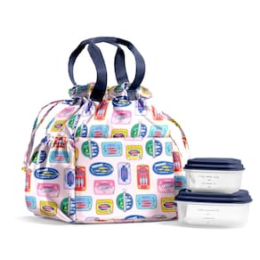 Lancheira Fit & Fresh Cromwell isolada com recipientes femininos