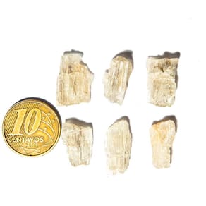10 Escapolita Branca Marialita Pedra Natural 4 a 6ct