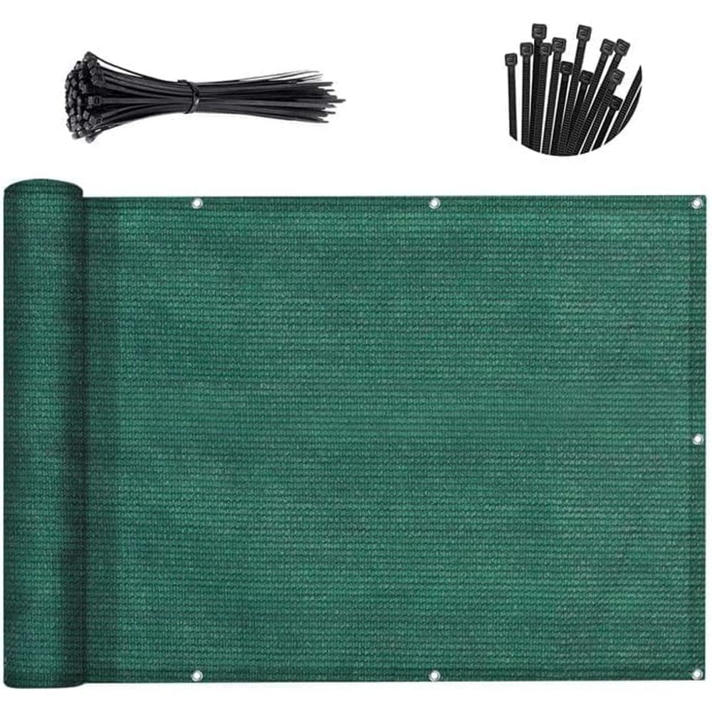 Tela de privacidade para varanda SUNNY GUARD Verde escuro 0,9x7m 91% Sombra