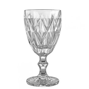 Taça Para Agua Vidro Diamond Clear Vitral Verre - Mimo 4 Unidades