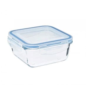 Pote Hermetico Quadrado Marmita De Vidro 550 Ml - Mimo
