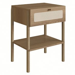 Mesa De Cabeceira Com 1 Gaveta Pés Madeira Arlo A10 Hanover - Mpozenato