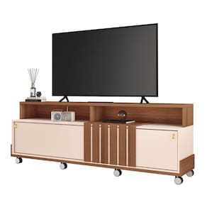 Rack Bancada De 70 Pol 180cm Analu H01 Castanho/off White - Mpozenato