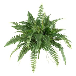 Samambaia artificial de Boston quase natural de 1,02 m com 56 folhas