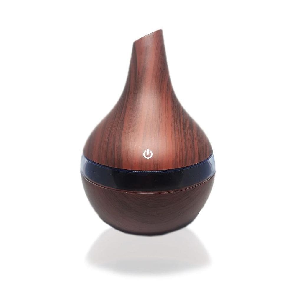 Umidificador Ultra-Sônico Usb Com Led De Mudança Cor Madeira