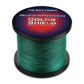 Linha de pesca trançada KastKing Superpower ColorShield 65LB