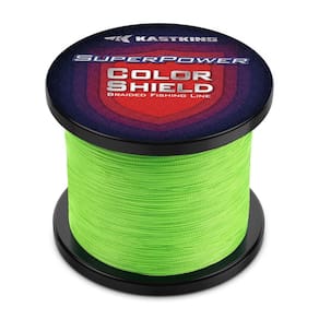 Linha de pesca KastKing Superpower ColorShield Neon Green 65 libras