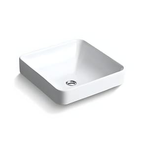 Cuba Para Banheiro De Encaixe Kohler Vox Quadrada 42x42cm Branca