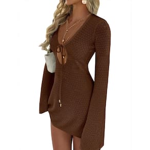 Swimsuit Cover Up ANRABESS Crochet Swimwear Beach Dress Women