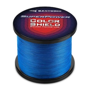 Linha de pesca KastKing Superpower ColorShield Blue 40LB 1000Y