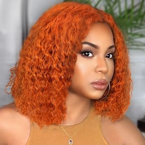 Perucas Amygirl Wear and Go sem cola, 100% cabelo humano, 25 cm