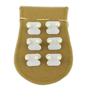 Brinco Feminino Perola Kit 6 Pares Folheado Ouro Br270