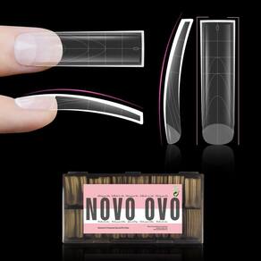 Gel natural ligeiramente curvo para unhas postiças NOVO OVO XXL x240