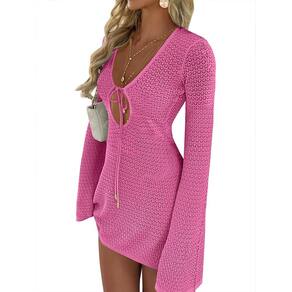 Swimsuit Cover Up ANRABESS Crochet Swimwear Beach Dress Women