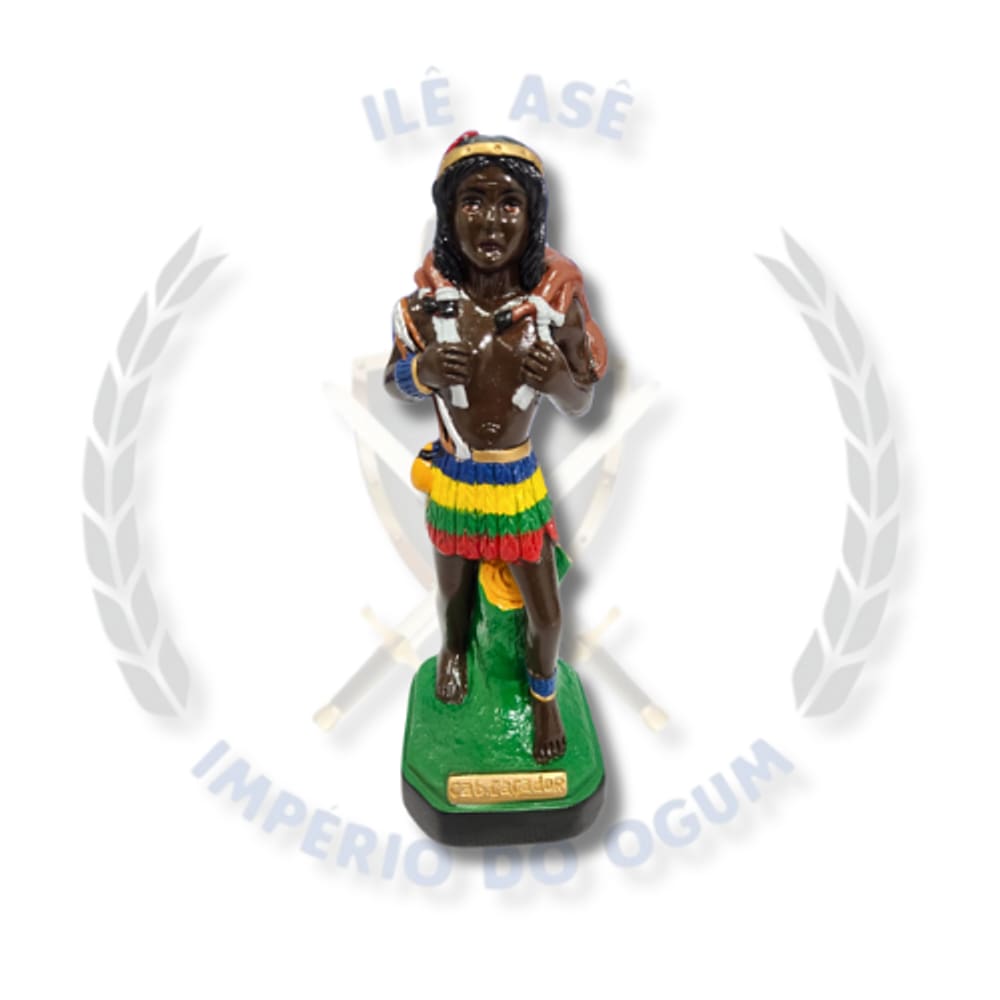 Imagem Gesso Caboclo Caçador - 20Cm