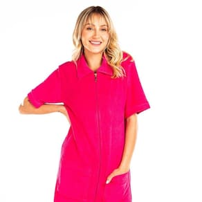 Roupão Em Atoalhado Vairelli Super Confortável Brigite Cor Brigite Magenta Tamanho Gg