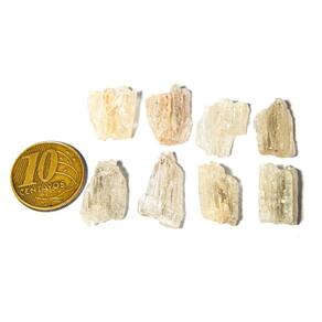10 Escapolita Branca Marialita Pedra Natural 6 a 8ct