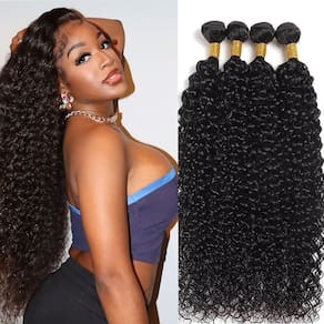 Pacotes de cabelo PXCPXC Water Wave Deep Wave Curly 35-50cm 12A