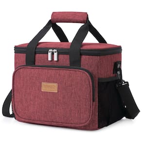 Lancheira Lifewit Large Isolated Cooler 15L Wine Red 24 latas