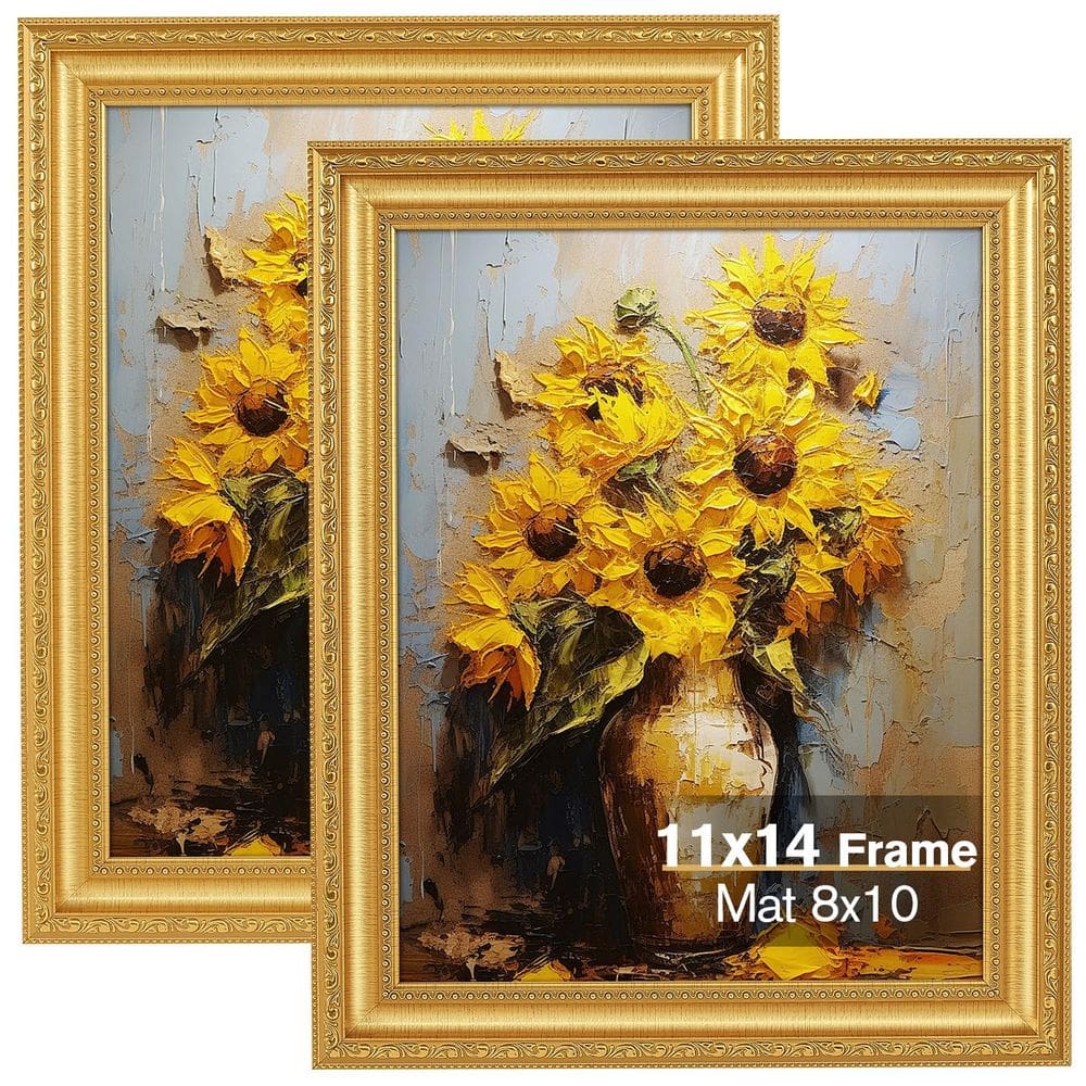 Porta-retratos Splinterix Gold 27,9 x 35,6 cm Conjunto de 2