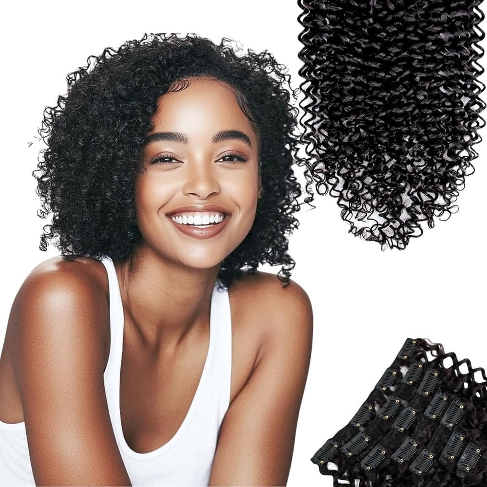 Extensões de cabelo Clip In SIYUSI Curly Brazilian 3C 4A 120g