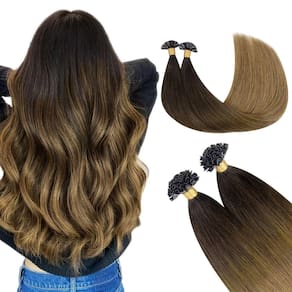Extensões de cabelo GOO GOO U Tip 18 polegadas 50 g 50g Chocolate Dip