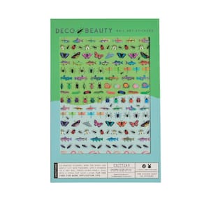 Adesivos de unhas Deco Beauty Critters leves e fáceis de aplicar