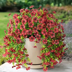 Flores artificiais suspensas Homsunny Daisy 2 unidades para exterior