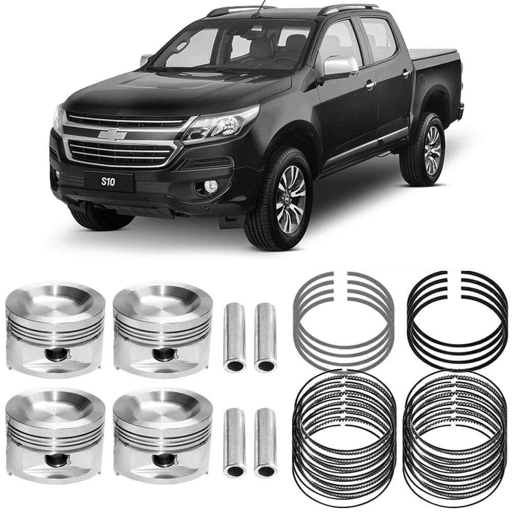 Kit Pistão Anel 0.50 S10 Trailblazer 2.8 16V 14 a 22 Diesel